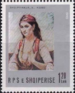 Albanian Woman; Painting by Jean-Baptiste-Camille Corot