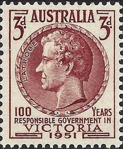 Stamp, Charles Joseph Latrobe, Australia,  