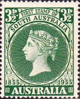 First stamp of Southern Australia