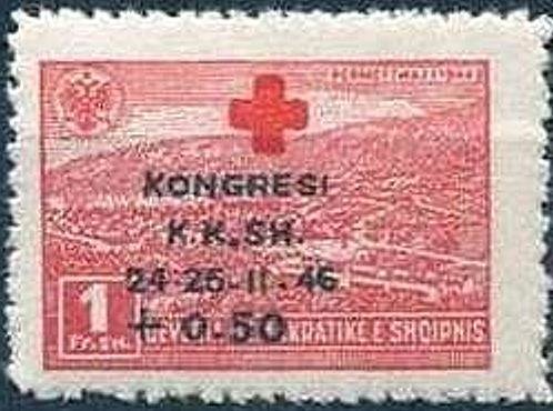 No. 383 with Overprint in two Colours