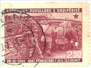 Stamp, Liberation Struggles, Albania,  , Second World War
