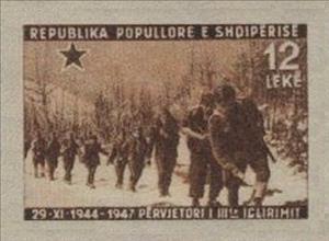 Stamp, Liberation Struggles, Albania,  , Second World War