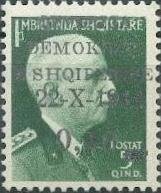 Stamp, No. 301 with red or black Overprint, Albania,  , Kings