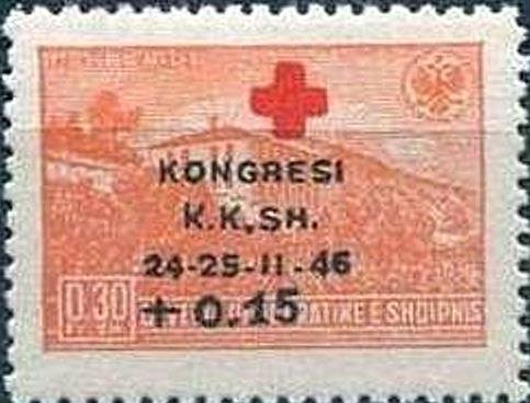 No. 380 with Overprint in two Colours