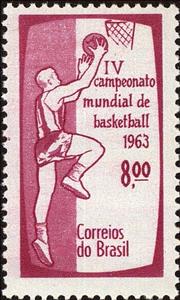 Stamp, IV World Championship Basktball - RJ, Brazil,  