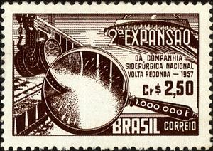 Stamp, Volta Redonda, Brazil,  , Industry