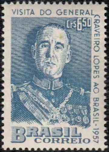 Visit of Portugal's president - Craveiro Lopes