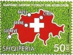 Map and Flag of Switzerland