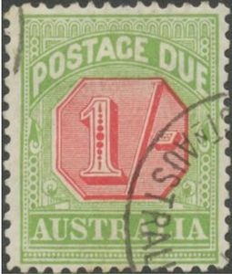 Stamp, Figure bicolor, Australia,  , Postal Services