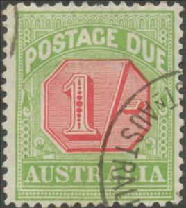 Stamp, Figure Bicolor, Australia,  