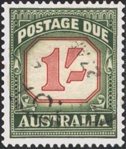 Stamp, Figure Bicolor, Australia,  
