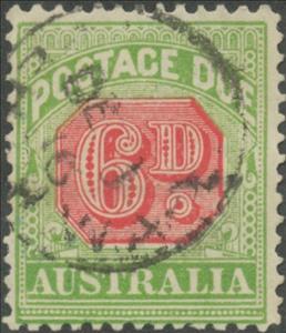 Stamp, Figure Bicolor, Australia,  