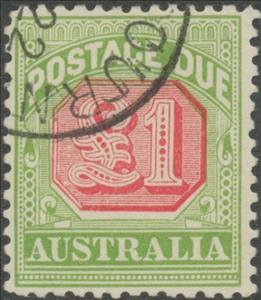 Stamp, Figure Bicolor, Australia,  