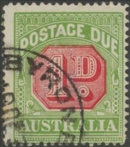 Stamp, Figure Bicolor, Australia,  