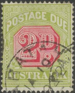 Stamp, Figure Bicolor, Australia,  