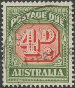 Stamp, Figure Bicolor, Australia,  