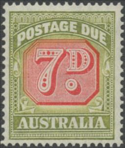 Stamp, Figure Bicolor, Australia,  