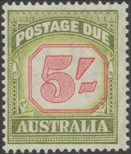 Stamp, Figure Bicolor, Australia,  