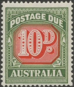 Stamp, Figure Bicolor, Australia,  