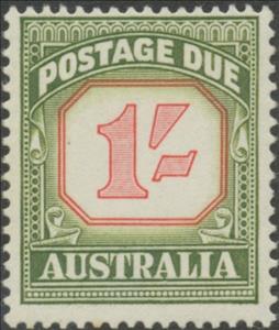 Stamp, Figure Bicolor, Australia,  