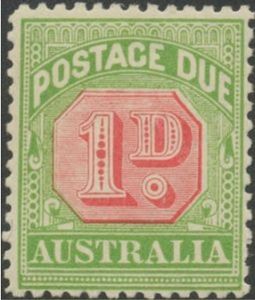 Stamp, Figure bicolor, Australia,  , Postal Services