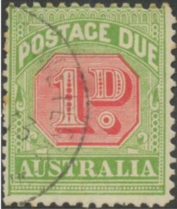 Stamp, Figure bicolor, Australia,  , Postal Services