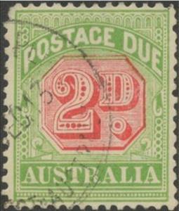 Stamp, Figure Bicolor, Australia,  