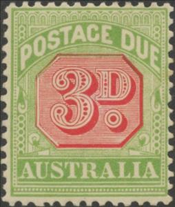 Stamp, Figure Bicolor, Australia,  