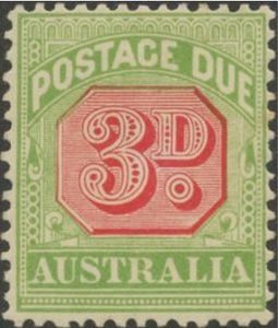 Stamp, Figure bicolor, Australia,  , Postal Services