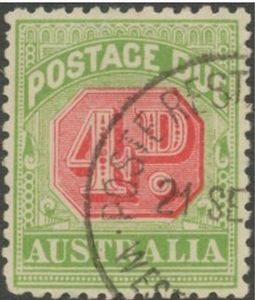 Stamp, Figure bicolor, Australia,  , Postal Services