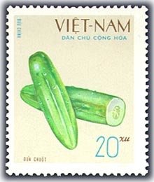 Stamp, Cucumbers, Vietnam,  , Fruits
