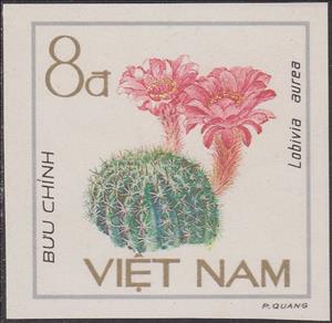 Stamp, Lobivia aurea, Vietnam,  , Cacti