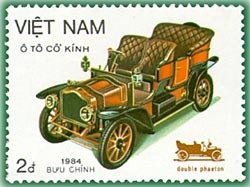 Stamp, Old Automobiles, Vietnam,  , Cars