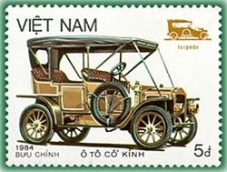 Stamp, Old Automobiles, Vietnam,  , Cars