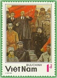 Stamp, Vladimir Lenin (1870-1924), Vietnam,  , Heads of State, Famous People, Flags, Politicians, Revolutionaries, Communism, Dictators