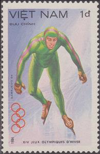 Stamp, Speed Skating, Vietnam,  , Olympic Games