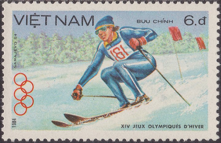 Slalom skiing