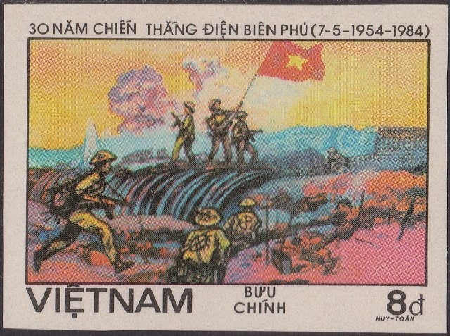 Troops waving flag
