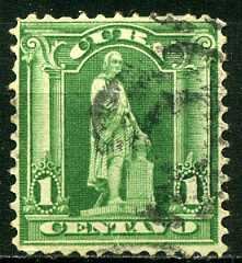 Stamp, Columbus monument, Cuba,  