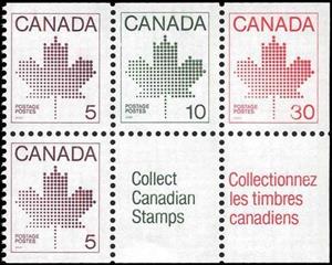 Booklet Pane, Maple Leaf, Canada,  , Leaves