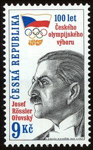 Stamp, Josef Rössler-Orovský (1869-1933), Czech Olympic Comittee, Czech Republic,  , Famous People, Sport, Olympic Games