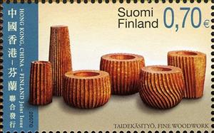 Stamp, Fine Woodwork, Finland,  , Art, Crafts, Joint Issues