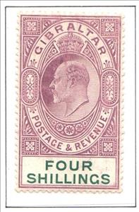 Stamp, King Edward VII, Gibraltar,  , Heads of State, Kings