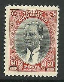 Stamp, Kemal Ataturk, Turkey,  