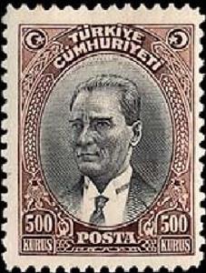 Stamp, Kemal Ataturk, Turkey,  
