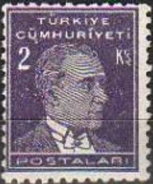Stamp, Kemal Atatürk, Turkey,  