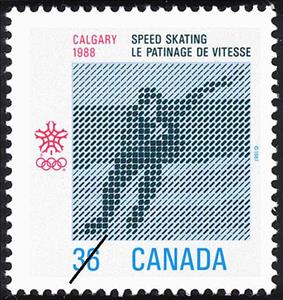 Stamp, Speed Skating, Canada,  , Olympic Games, Speed Skating