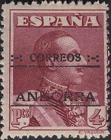 Stamp, Overprint, Andorra, Spanish Administration,  , Heads of State