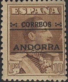 Stamp, Overprint, Andorra, Spanish Administration,  , Heads of State