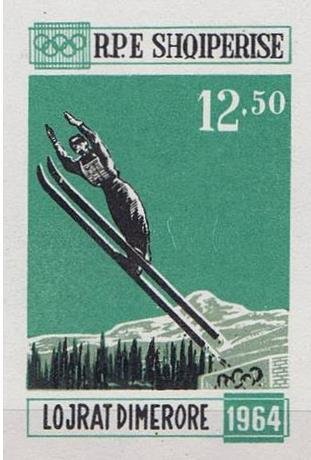 Ski Jumper on the Jump